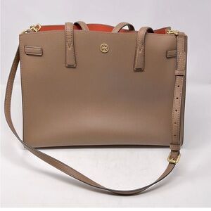 Tory Burch Robinson Taupe cross body purse